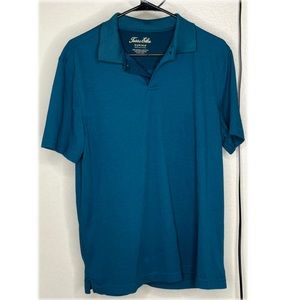 Tasso Elba Supima Teal Polo Shirt